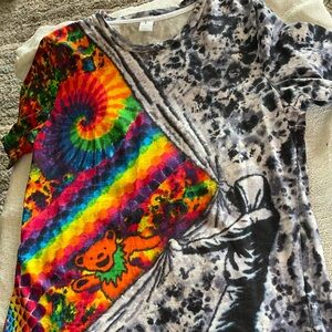Psychedelic Tie-Dye Short Sleeve Shirt (New no tags)